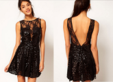 Vestido glamour paetês